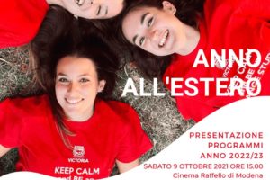 EVENTO PRESENTAZIONE ANNO SCOLASTICO/ QUADRIMESTRE/ TRIMESTRE/ BIMESTRE ALL’ESTERO – Modena, 9 Ottobre 2021